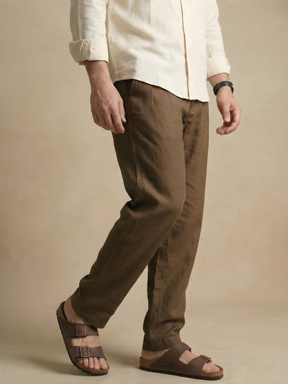 Brown Linen Pant