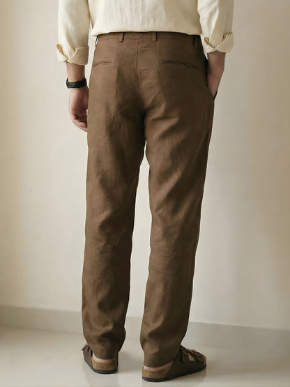 Brown Linen Pant