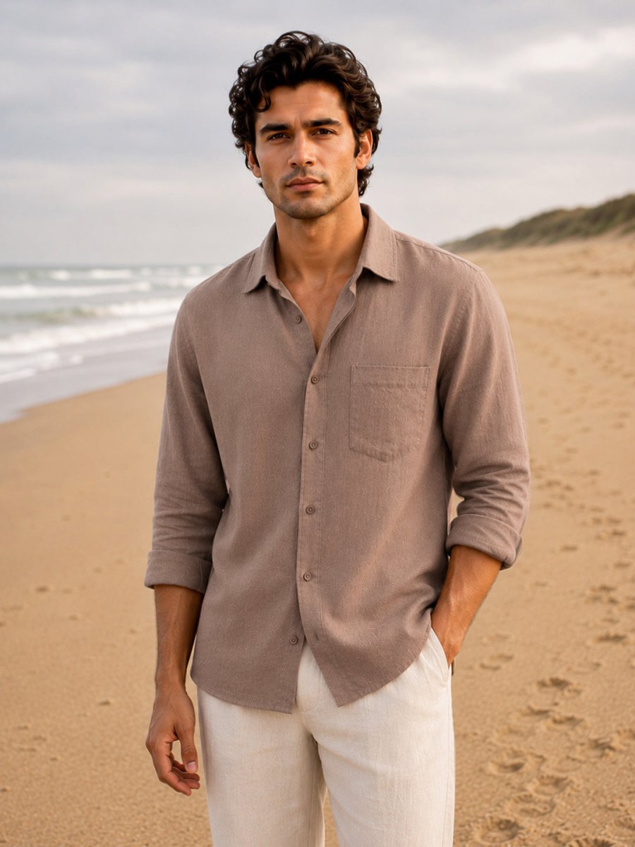 Brown Linen Shirt - Shirt | MyDesignation
