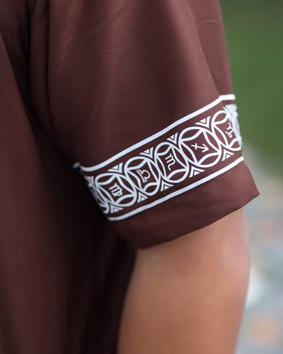 Brown Panel Shirt - Men Shirt | Mydesignation