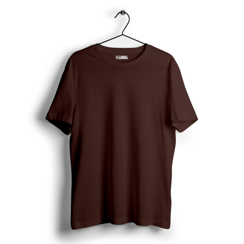 Coffee Brown Plain T-shirt - Plain T-shirt | Mydesignation