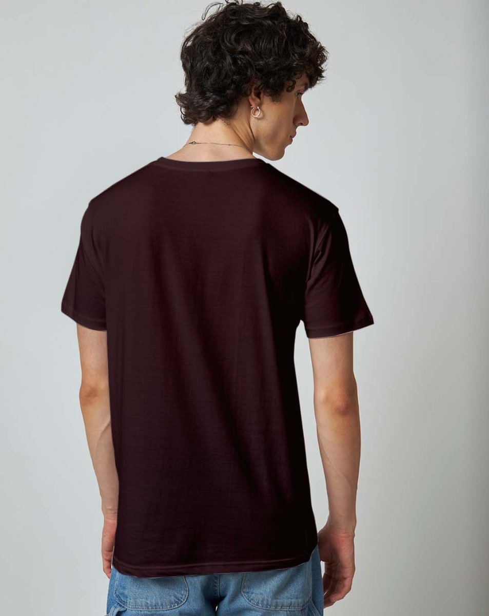 Coffee Brown Plain T-shirt - Plain T-shirt | Mydesignation