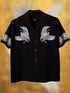 Crane Embroidered | Relaxed Fit | Luxe Cotton Shirt - Shirt | MyDesignation