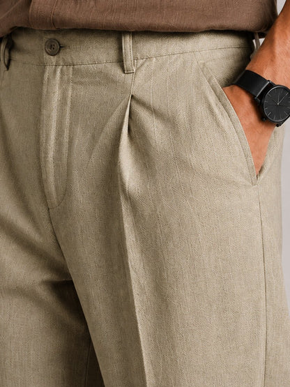 Cream Classic Pants - Pants | MyDesignation