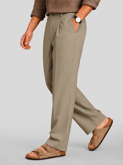 Cream Classic Pants - Pants | MyDesignation