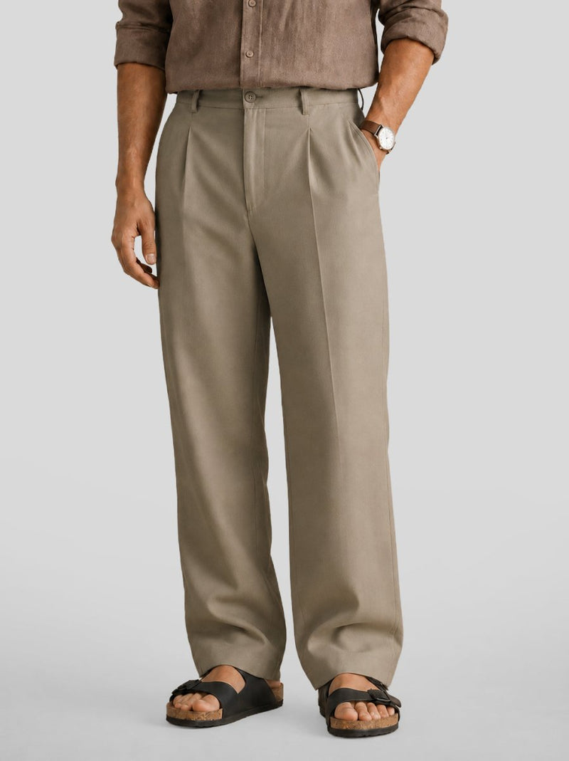 Cream Classic Pants - Pants | MyDesignation