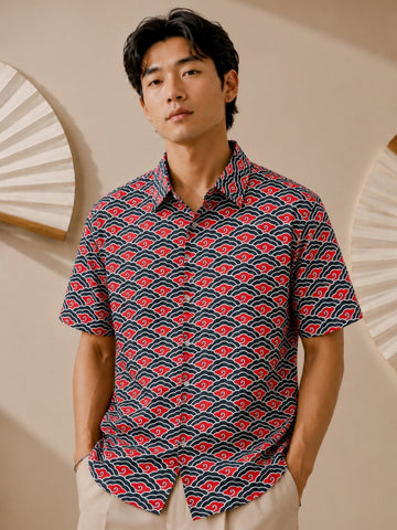 Crimson Wave - Shirt | MyDesignation
