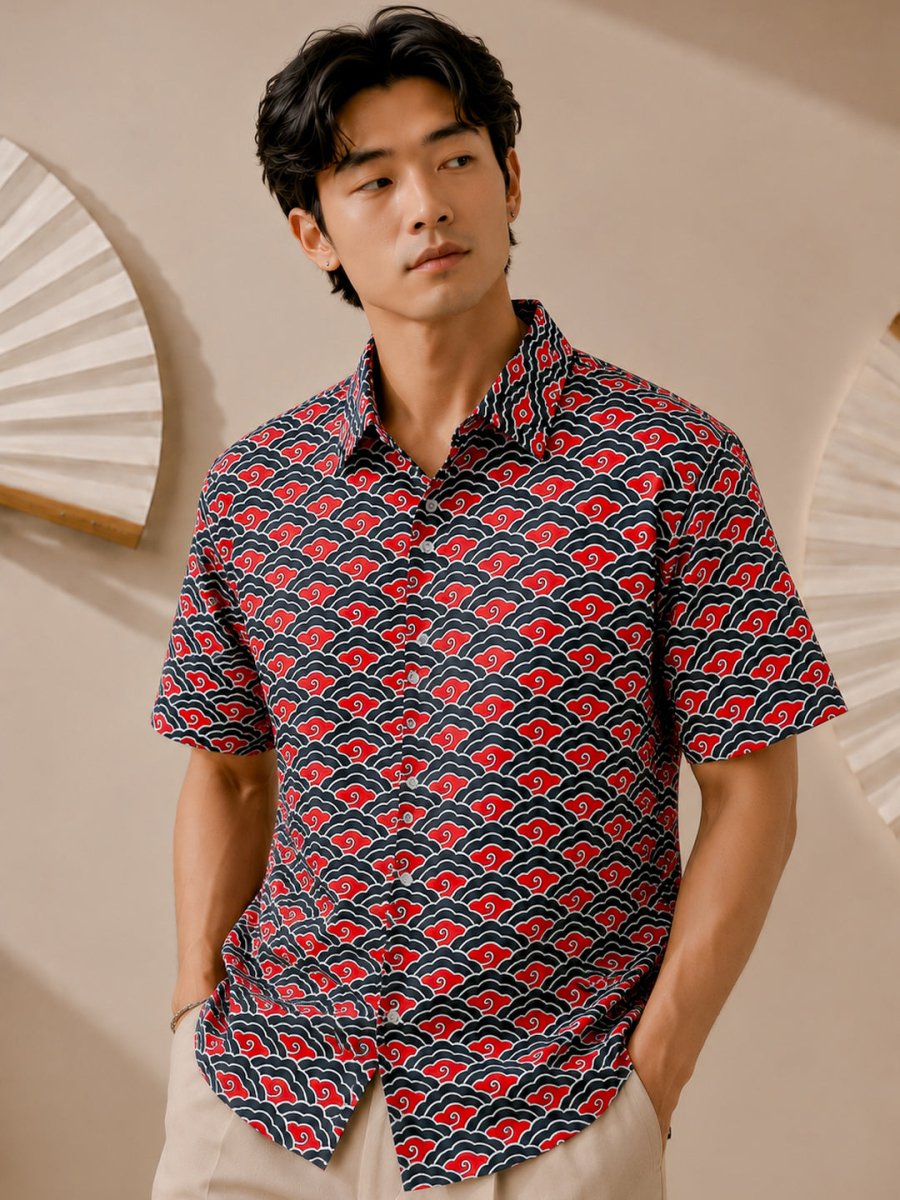 Crimson Wave - Shirt | MyDesignation