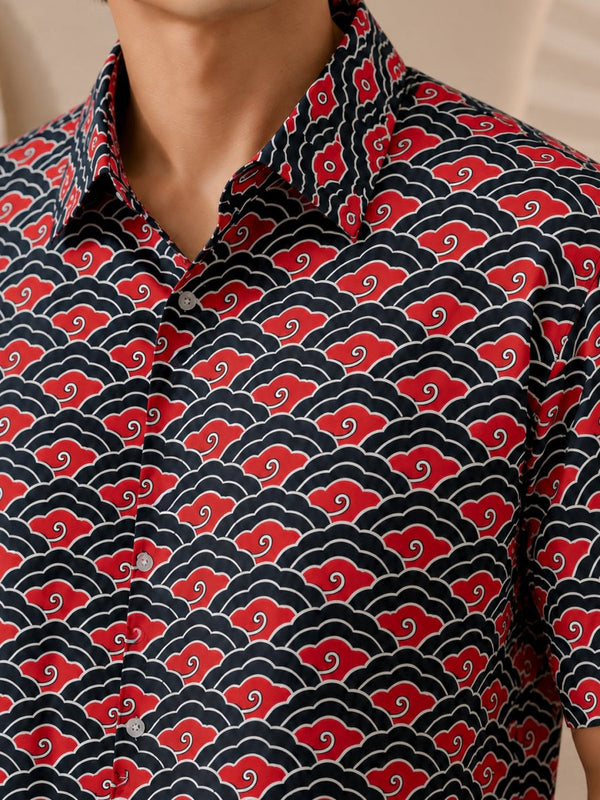 Crimson Wave - Shirt | MyDesignation