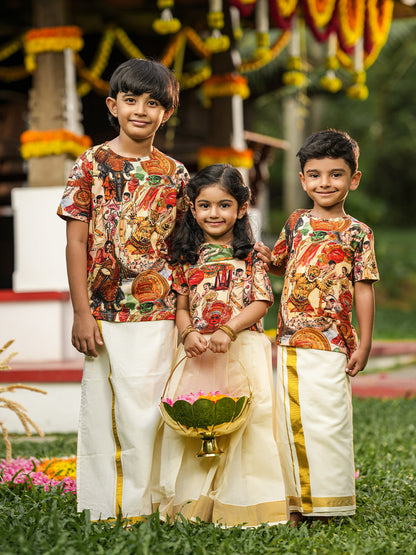 Onam Cultural Kids Tshirt