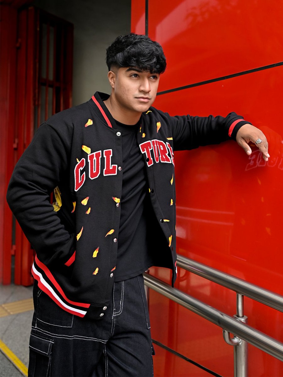 Culture Embroidered Varsity Jacket - Jacket | Mydesignation
