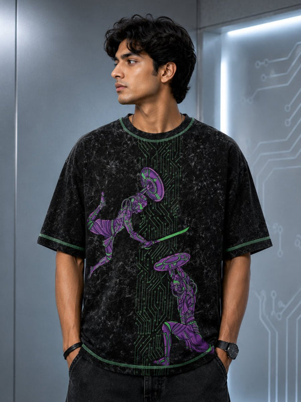 Cyber Kalari - Oversized T-shirt | MyDesignation