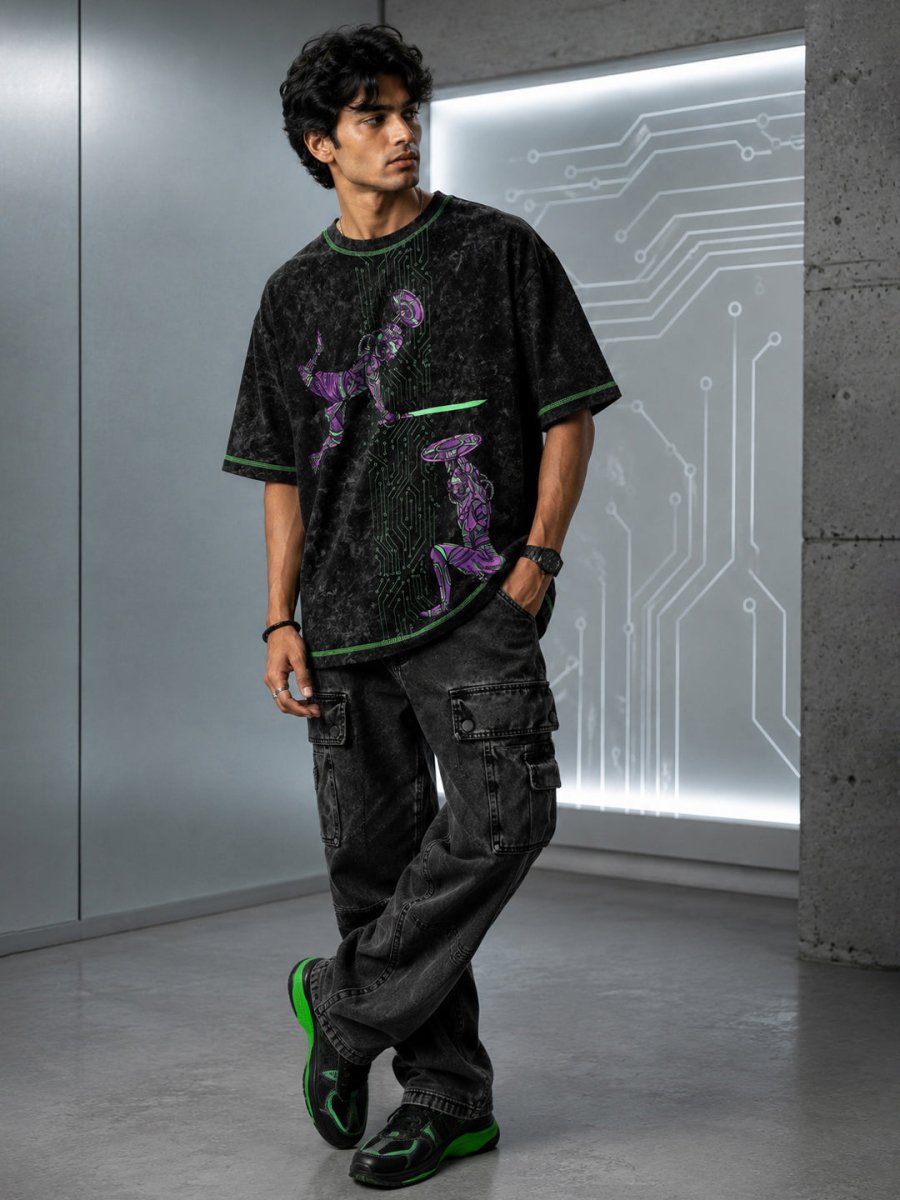 Cyber Kalari - Oversized T-shirt | MyDesignation