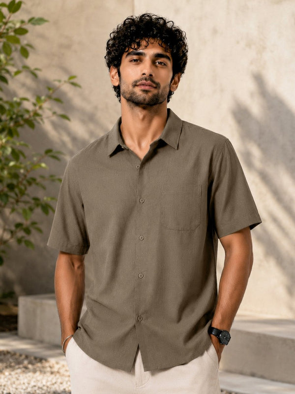 Dark Beige Bamboo Shirt - Shirt | MyDesignation