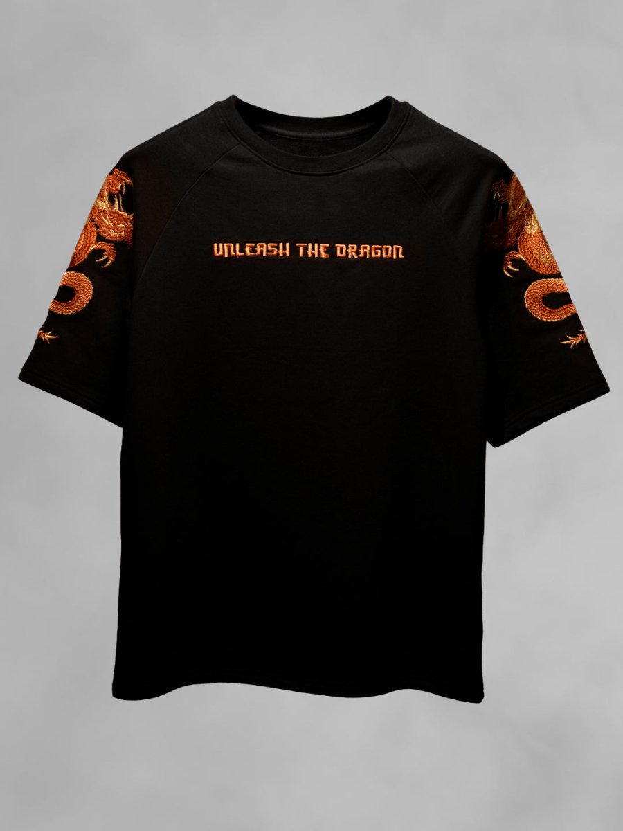 Dragon Embroidered - Oversized T-shirt | Mydesignation