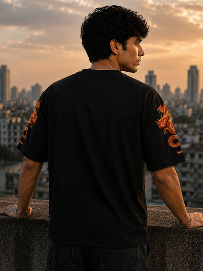 Dragon Embroidered - Oversized T-shirt | MyDesignation