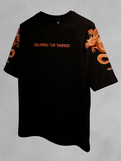 Dragon Embroidered - Oversized T-shirt | Mydesignation