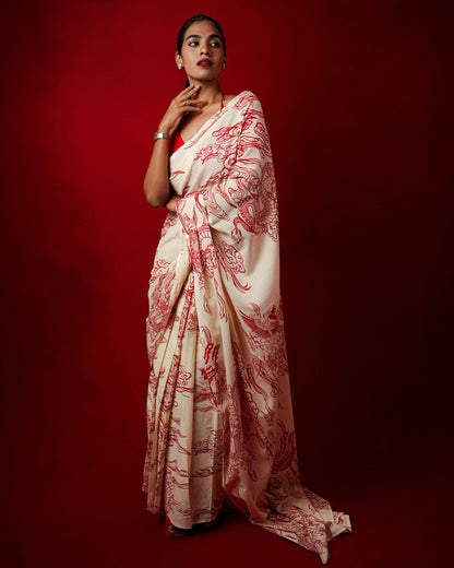 Dragon Saree - Pre Draped Saree | Mydesignation