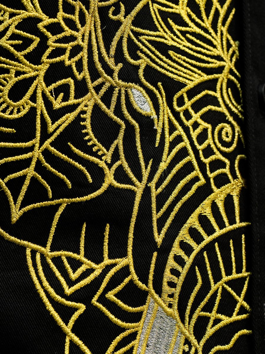 Elephant Embroidered Shirt - Pongal Special | Mydesignation
