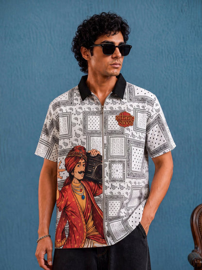 Ethnic Rave Embroidered - Shirt | MyDesignation