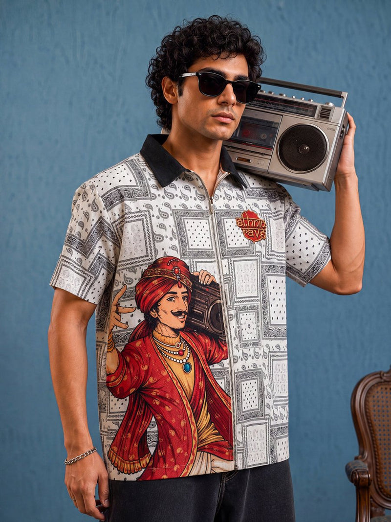 Ethnic Rave Embroidered - Shirt | MyDesignation