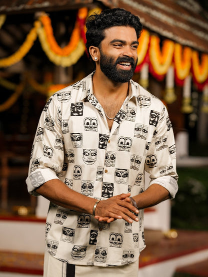 Faces of Kathakali - Full Sleeve - Shirt | MyDesignation