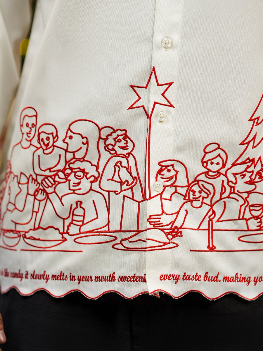 Feast Embroidered - Men Shirt | Mydesignation