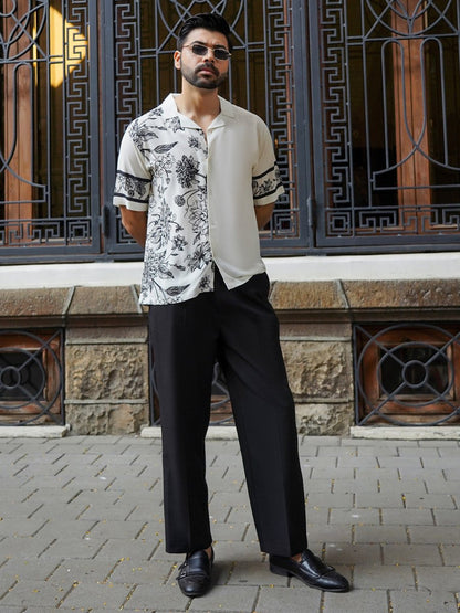 Floral Panel - Men Shirt | Mydesignation