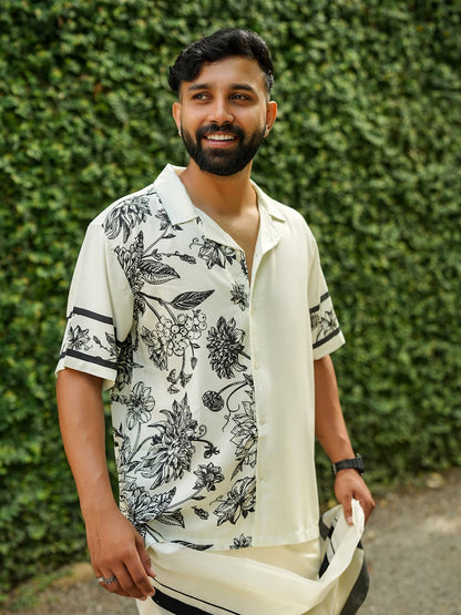 Floral Panel - Men Shirt | Mydesignation