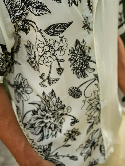 Floral Panel - Men Shirt | Mydesignation