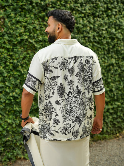 Floral Panel - Men Shirt | Mydesignation