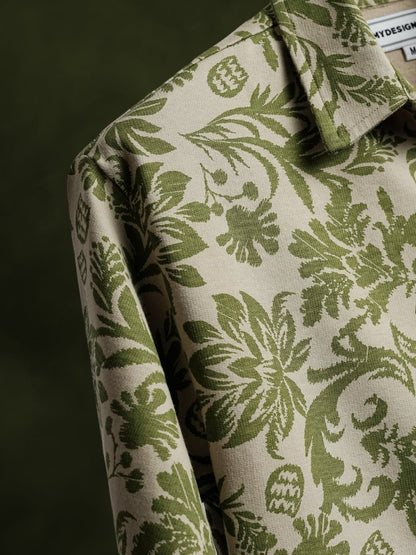 Floral Stretchable Shirt - Men Shirt | Mydesignation