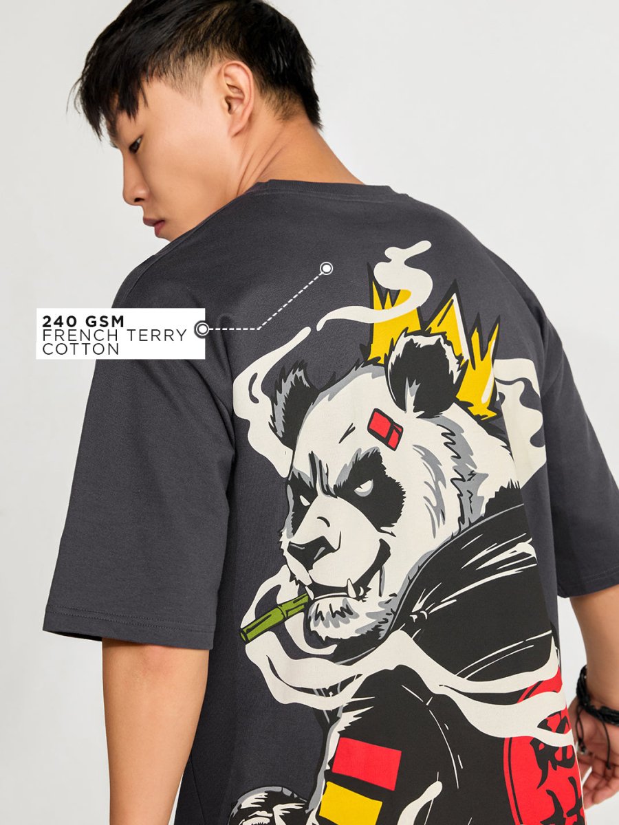 Gangster Panda Oversized Tshirt | Oversized Tshirts Online