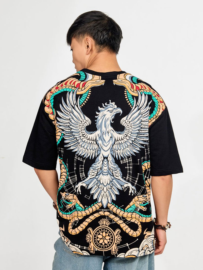 Garuda Embroidered - Oversized T-shirt | MyDesignation