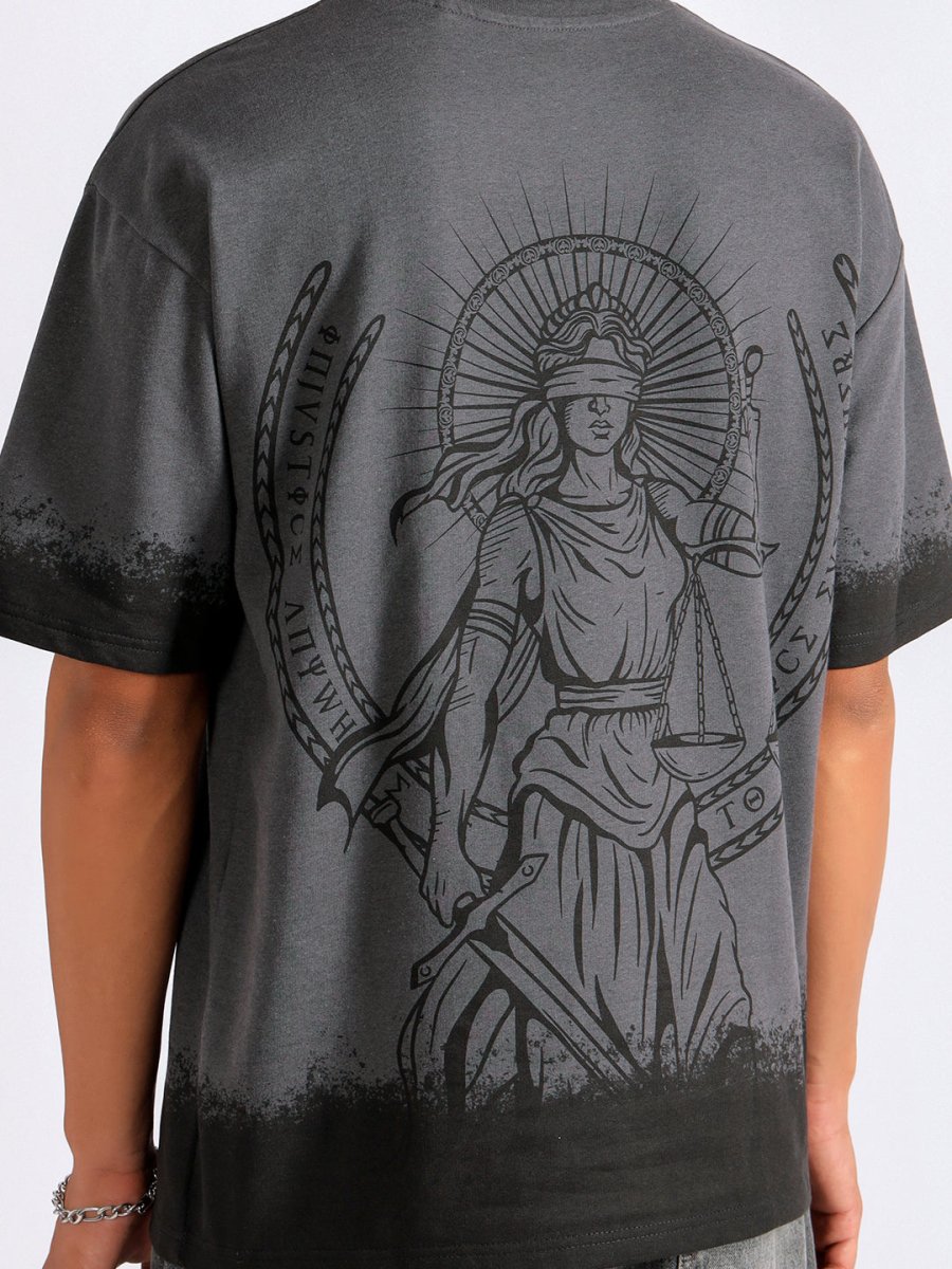 God of Justice - Men Oversized T-shirt | Mydesignation