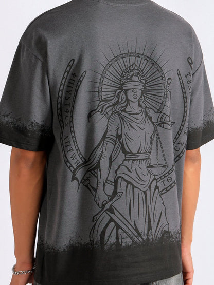 God of Justice - Men Oversized T-shirt | Mydesignation