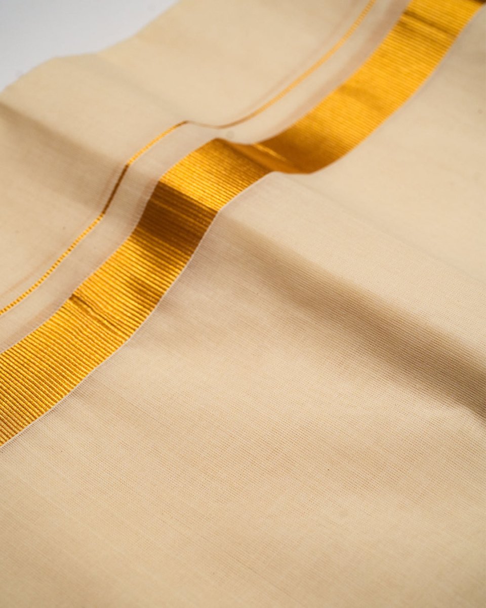 Gold Kasavu Double Dhothi - Onam Special | Mydesignation