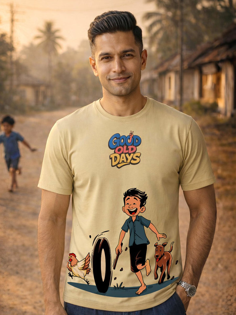 Good Old Days - Printed T-shirt | Mydesignation