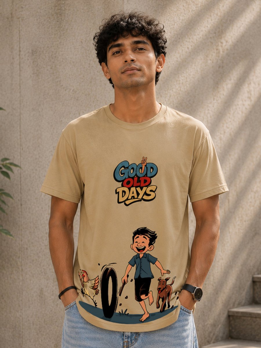 Good Old Days - Printed T-shirt | MyDesignation