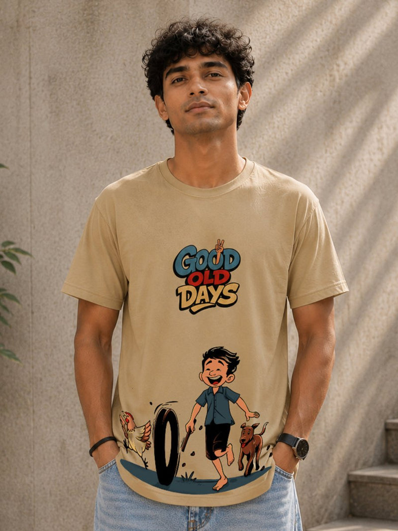 Good Old Days - Printed T-shirt | MyDesignation
