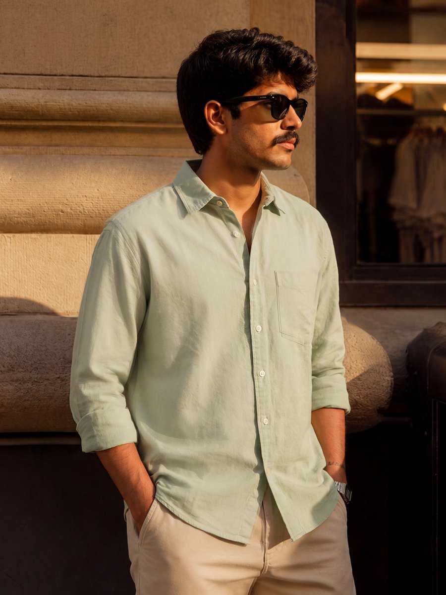 Green Cotton Shirt - Shirt | MyDesignation