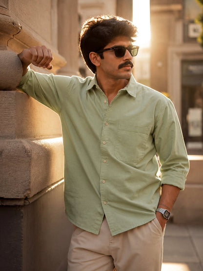 Green Cotton Shirt - Shirt | MyDesignation