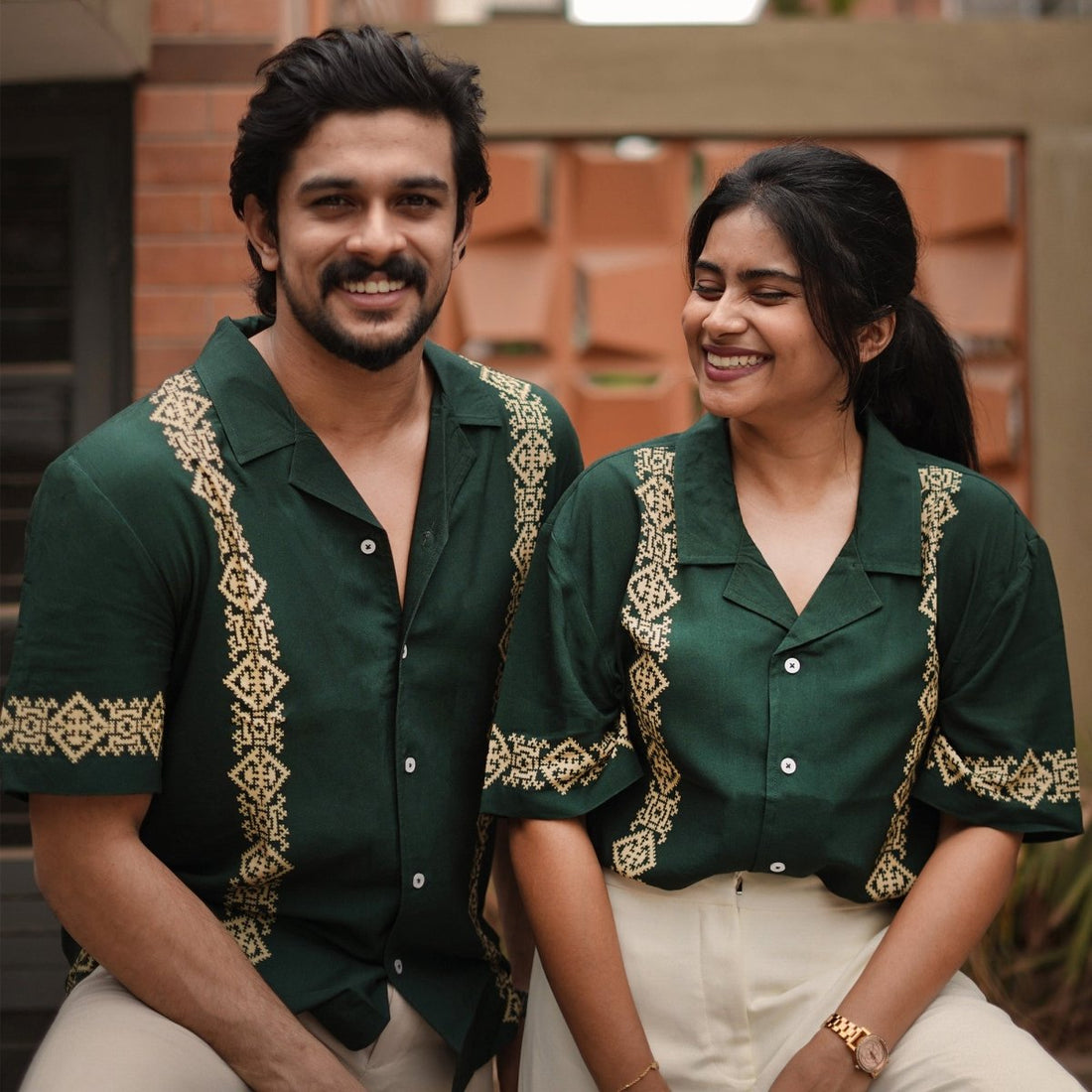 Green Panel - Men Shirt | Mydesignation