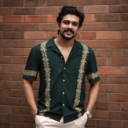 Green Panel - Men Shirt | Mydesignation