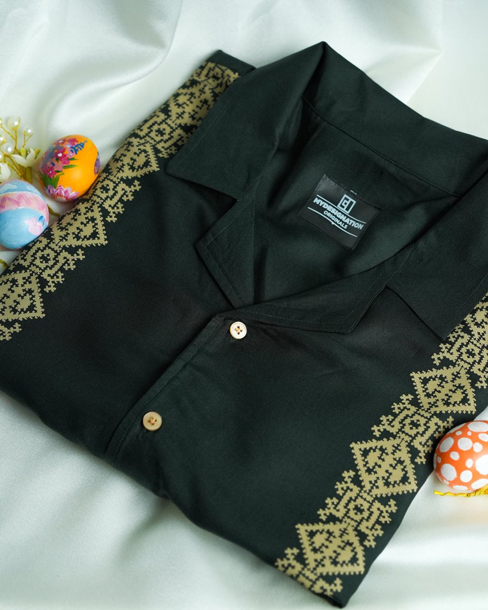 Green Panel - Men Shirt | Mydesignation