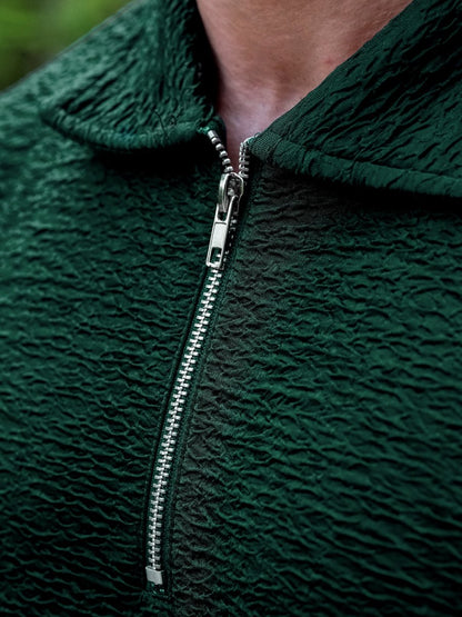 Green Textured Polo - Polo T-shirts | Mydesignation
