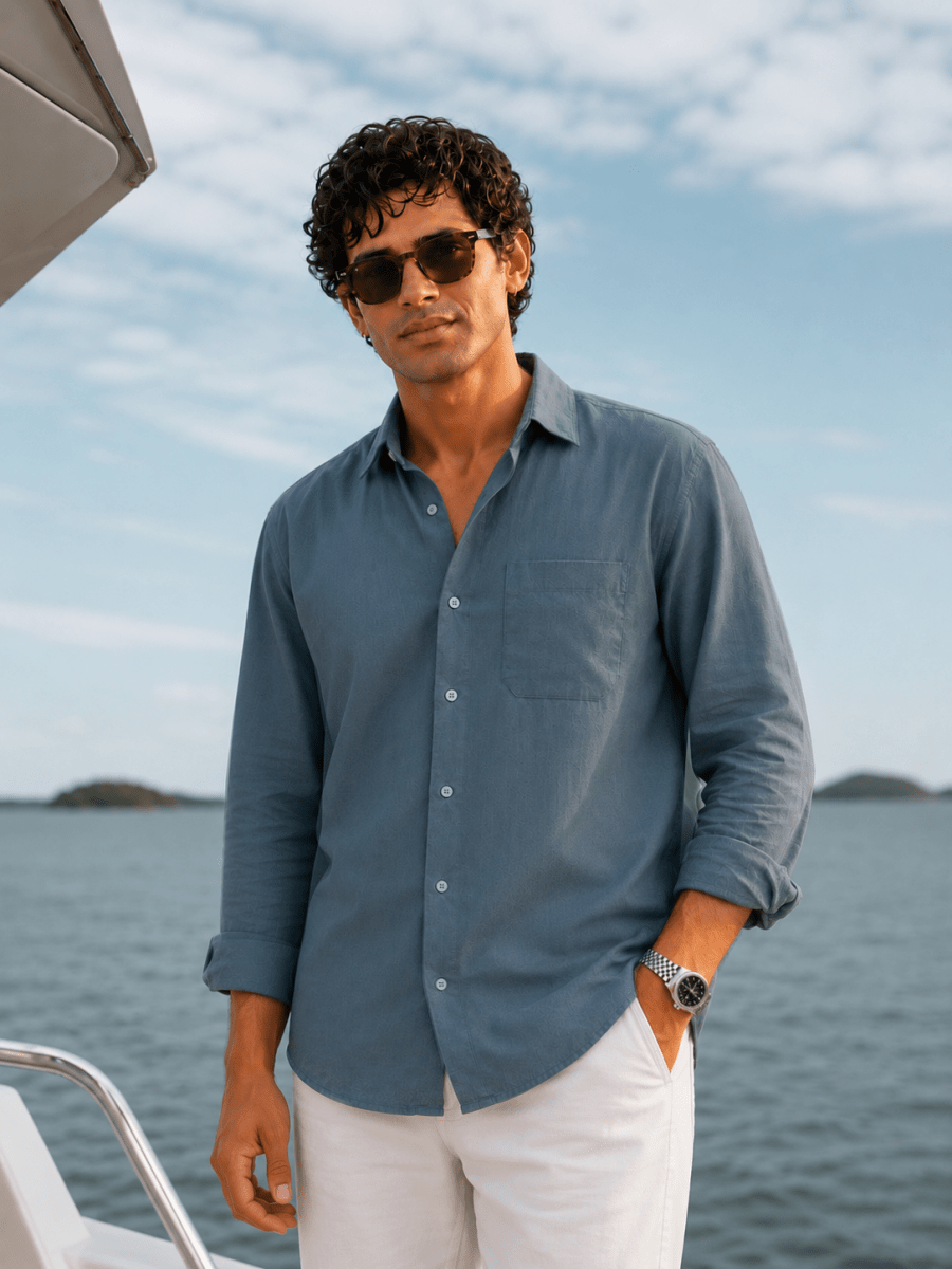 Grey Linen Shirt - Shirt | MyDesignation