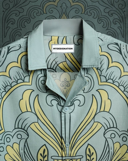 Grey Pattern - Men Shirt | Mydesignation