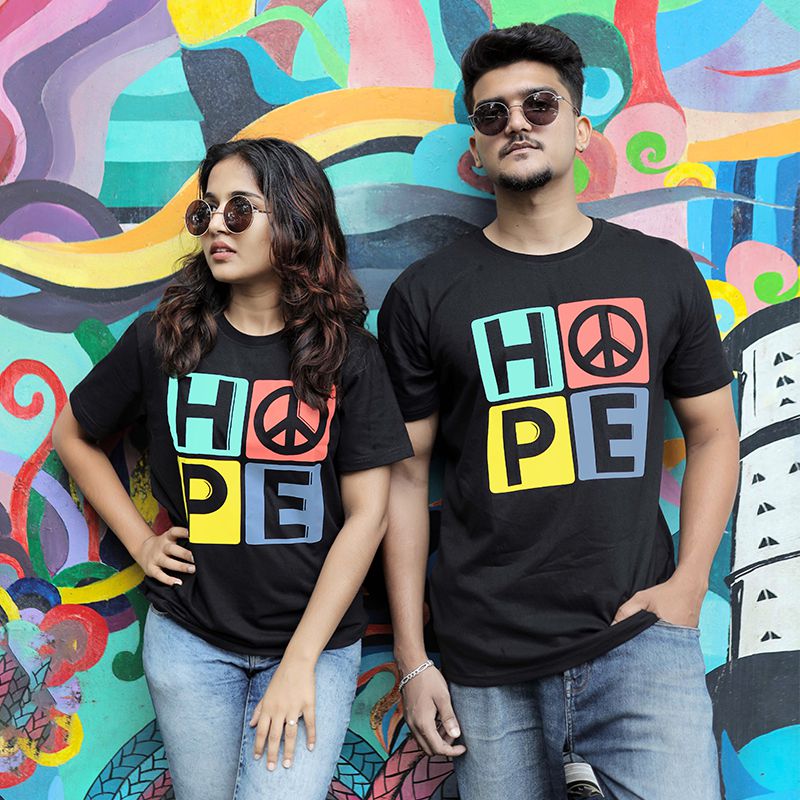 Hope T-Shirt Couple Combo - Couple Combo | Mydesignation