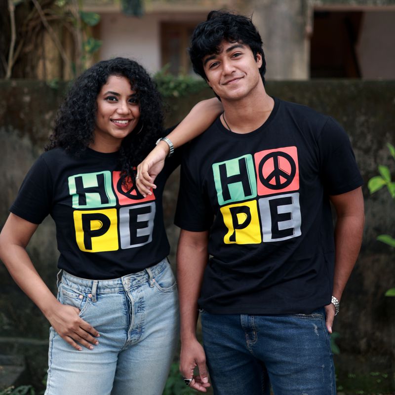 Hope T-Shirt Couple Combo - Couple Combo | Mydesignation